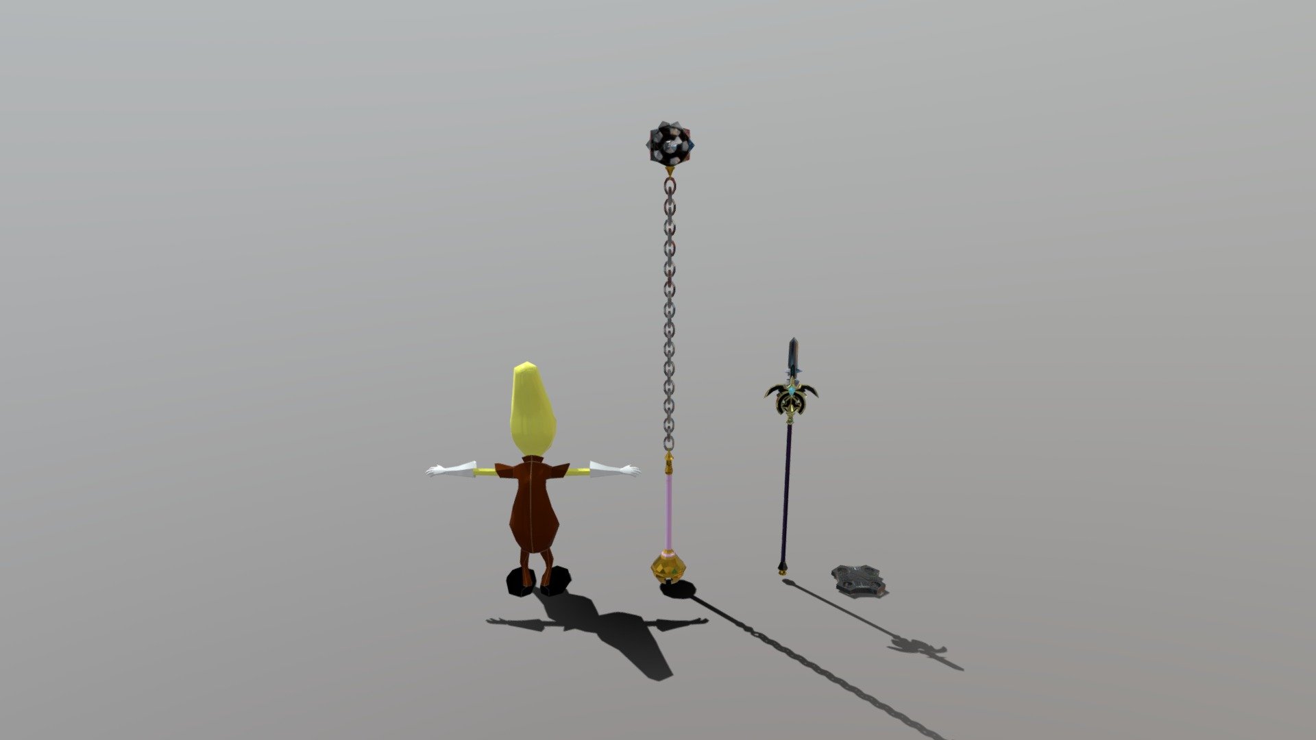 Spong bob Ripoff +some props :^) - 3D model by SumHongSen [16ca1db ...