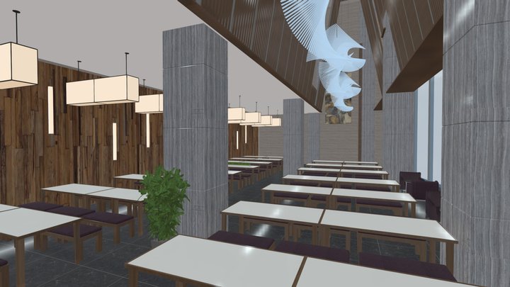 Restaurant  |  Staff Cafeteria 3D Model