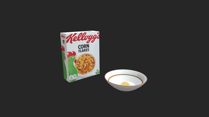 Cornflakes and Ceramic 3d Model 3D Model