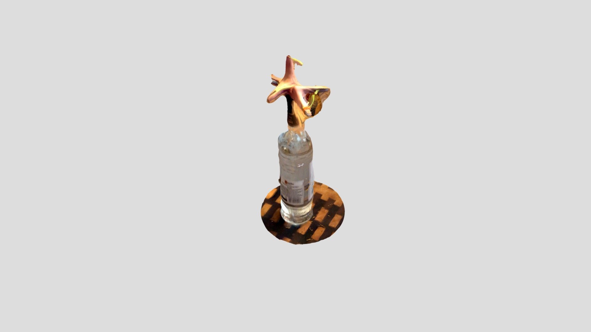 Vodka Bottle and Sculpture