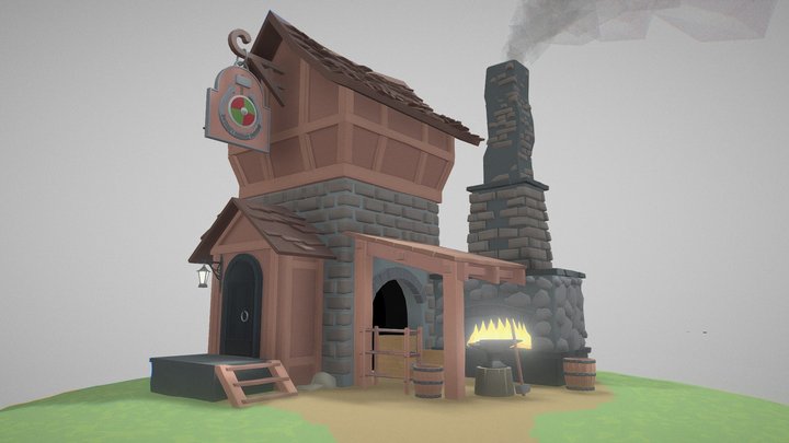 [HW XYZ School] Повреждения 3D Model