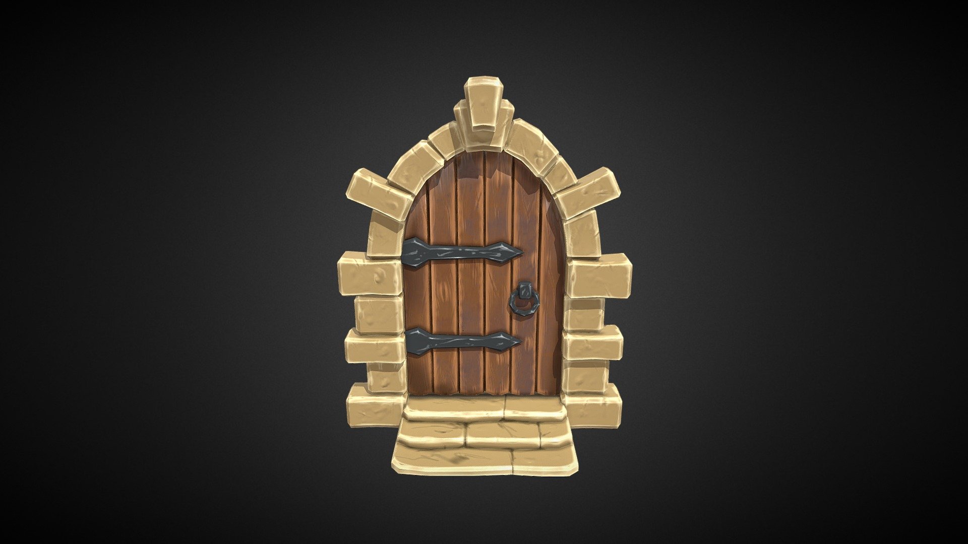 Fantasy stylized door - 3D model by alexandre.katif [16cb330] - Sketchfab