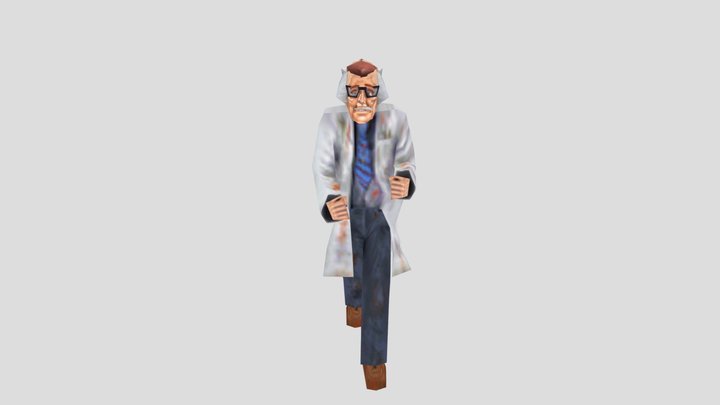 Scientist half-life alpha (texturted+animations) 3D Model