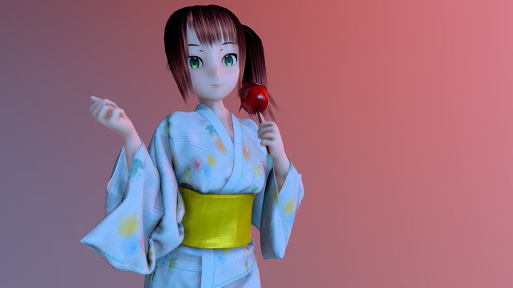 Amano Pikamee - 3D model by imgvertex (@noitanigami) [0711c72]