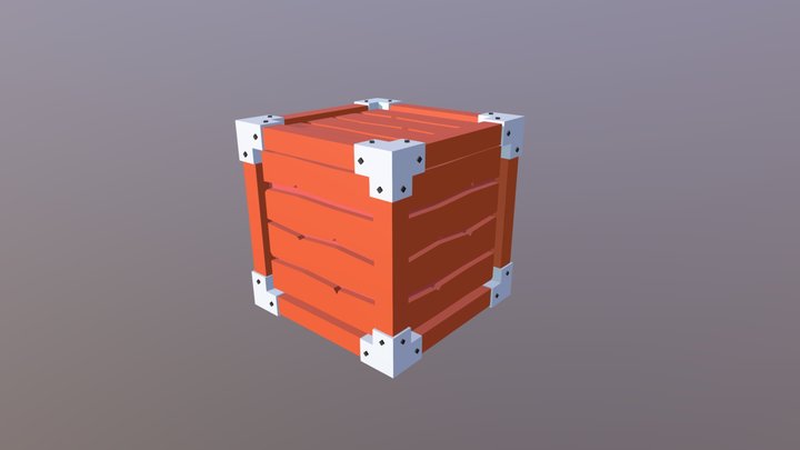 Ejercicio 3 Caja Lowpoly 3D Model