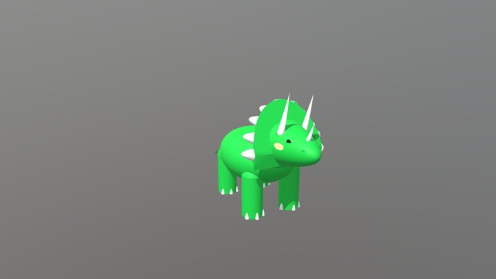 Triceratopo cute - Marta Orsola Romano 3D Model