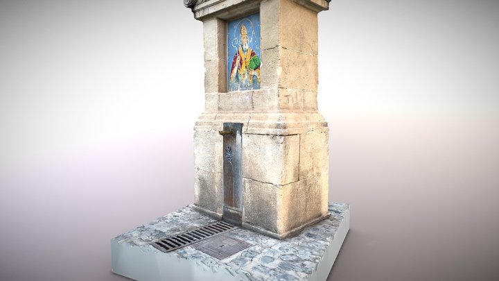 Saint Augustine Fountain 3D Model