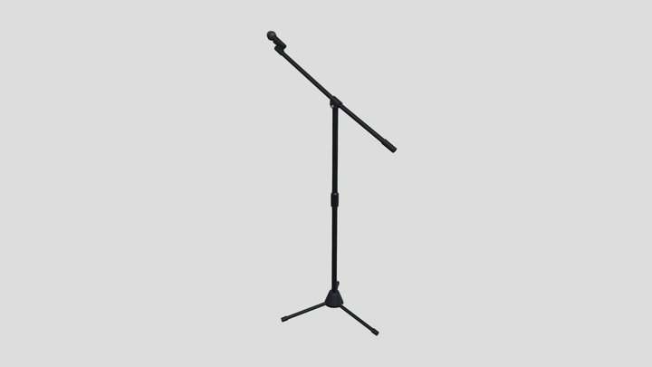 Microphone Stand 3D Model