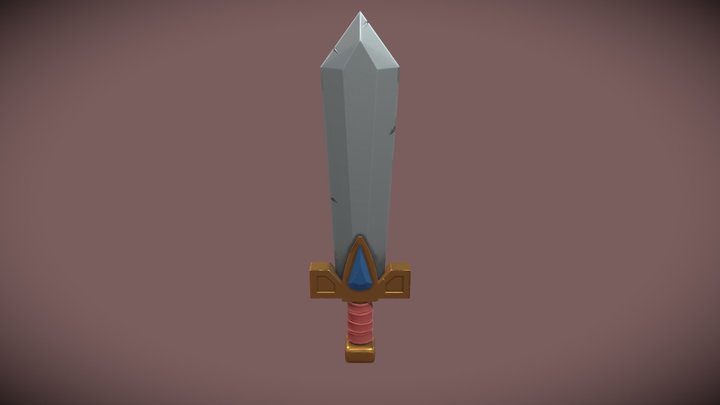Stylized sword 3D Model