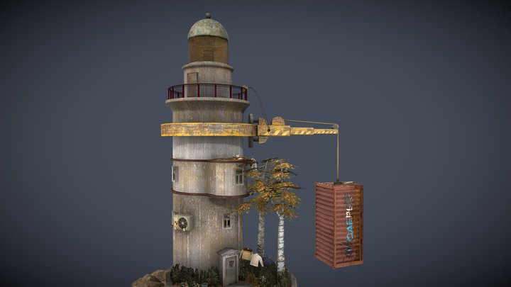 DAE Diorama - By the Ocean 3D Model