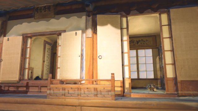 Korean house – Kostenloses 3D-Modell STL
