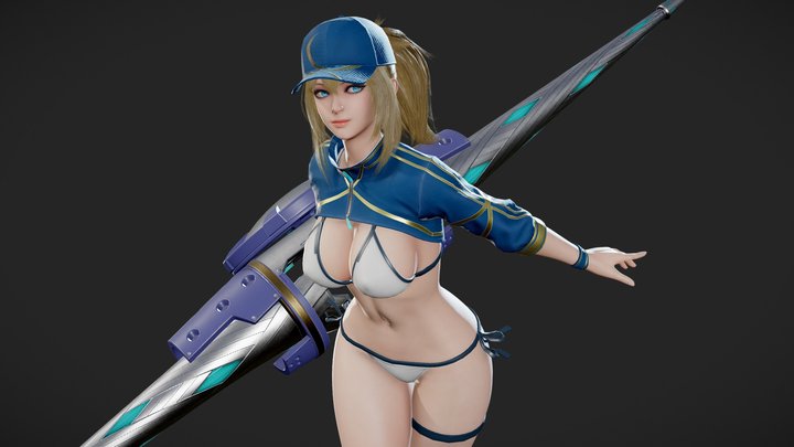 Mysterious Heroine XX - Buy Royalty Free 3D model by RyanReos [16d3347] - Sketchfab Store