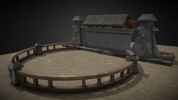 Ninja stage 3D Model