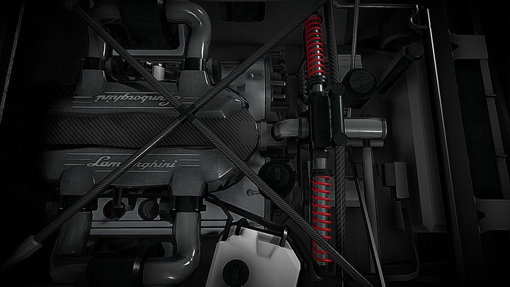 Engine Lamborghini V12 6.5L/19L SDC ( FREE )