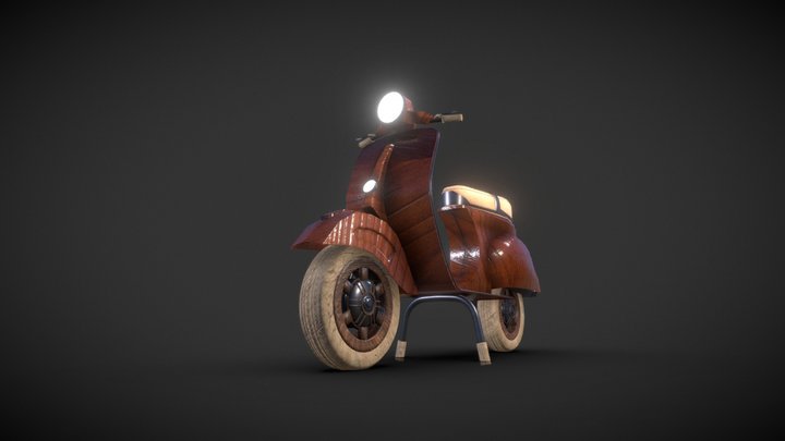 Viking Vespa 3D Model