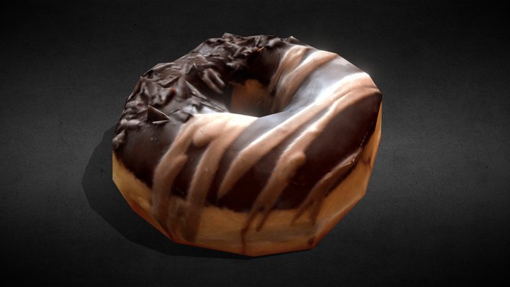 Low poly Donut – Modèle 3D gratuit STL