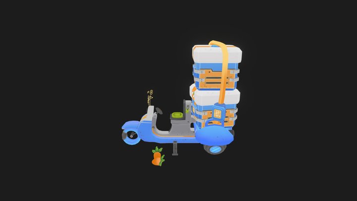 Carrot Express Scooter 3D Model