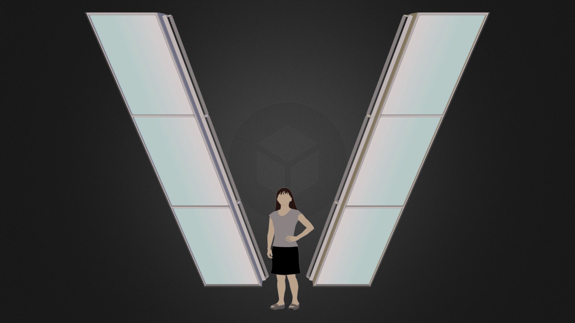Small Angle Columns - Code:COLL-ANGCL — Sketchfab embed 3D viewer