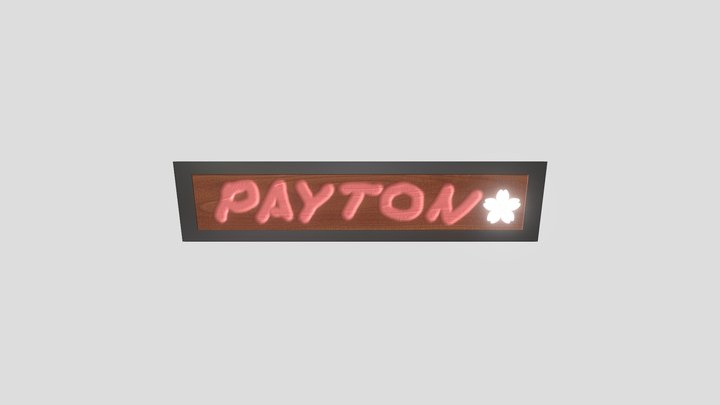 Name Plate 3D Model
