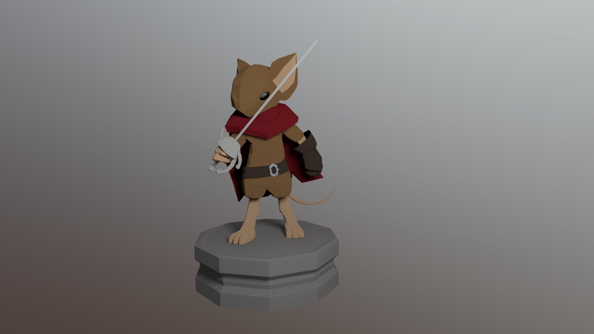 Mouse Character T-pose | 3D model