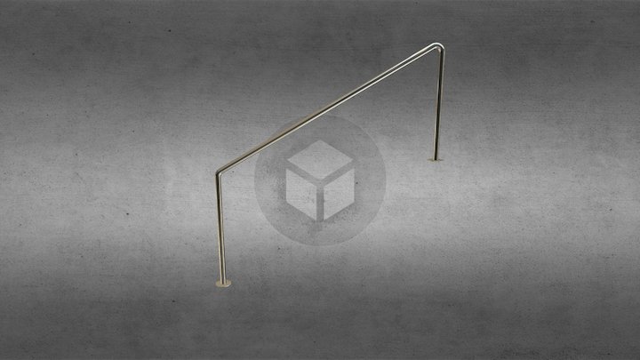 Р6-11 П-образный поручень 3D Model