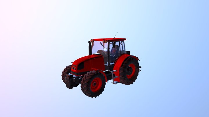 Tractor Zetor 3D Model
