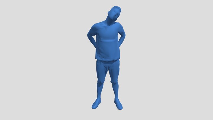 Lowpoly Male Standing – Gratis 3D-model STL