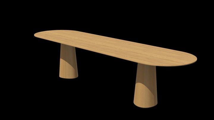 TON P.O.V. 480 Table – Web-Ready 3D Model 3D Model
