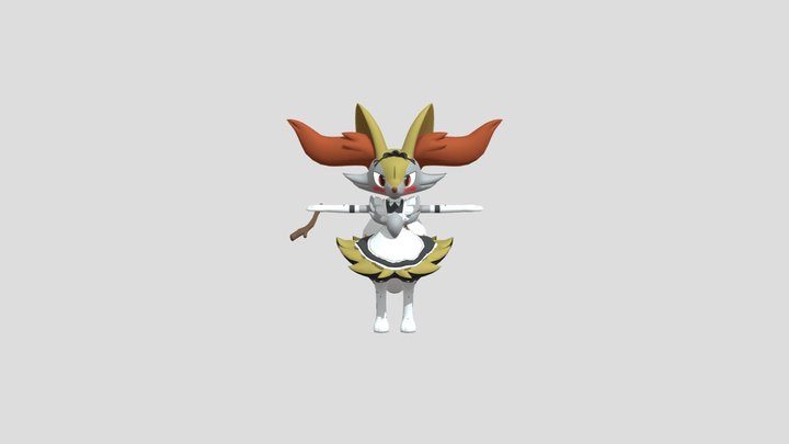 Clash_Braixen (1) 3D Model