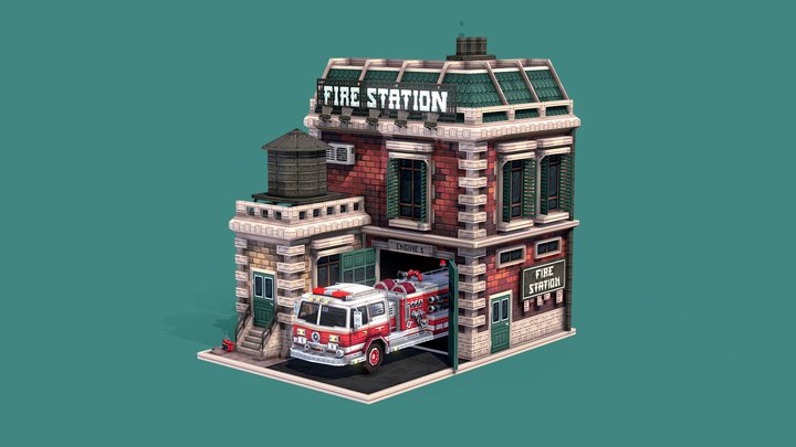 Firestation 3D Model