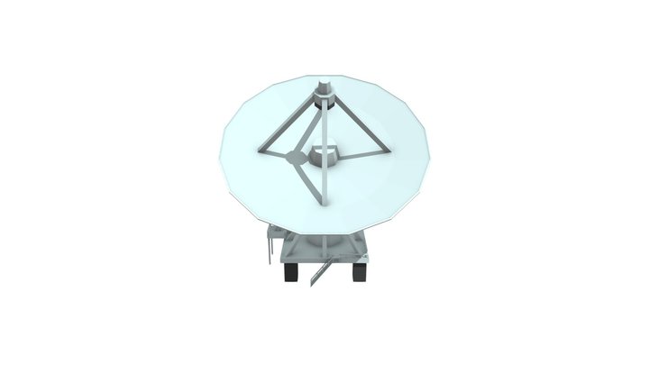Satellite Dish by Google Poly 3D Model