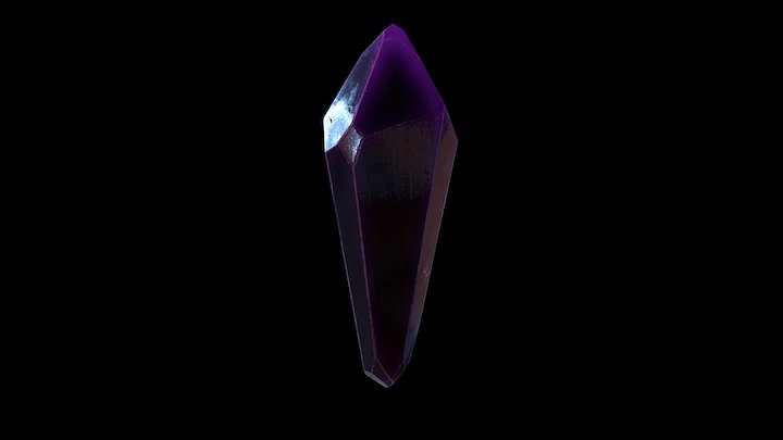 Purple Crystal 3D Model