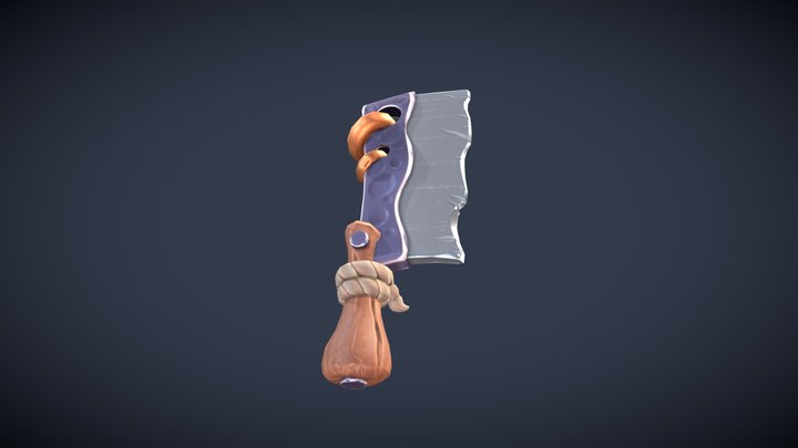 DAE Stylized Asset: Cleaver 3D Model