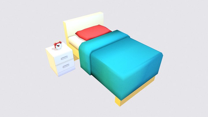 Bed - Gradient Test 3D Model