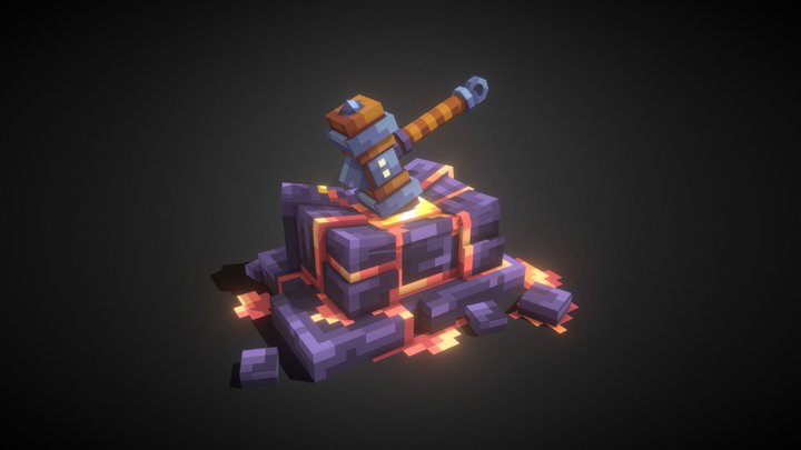 Lava forging table 3D Model