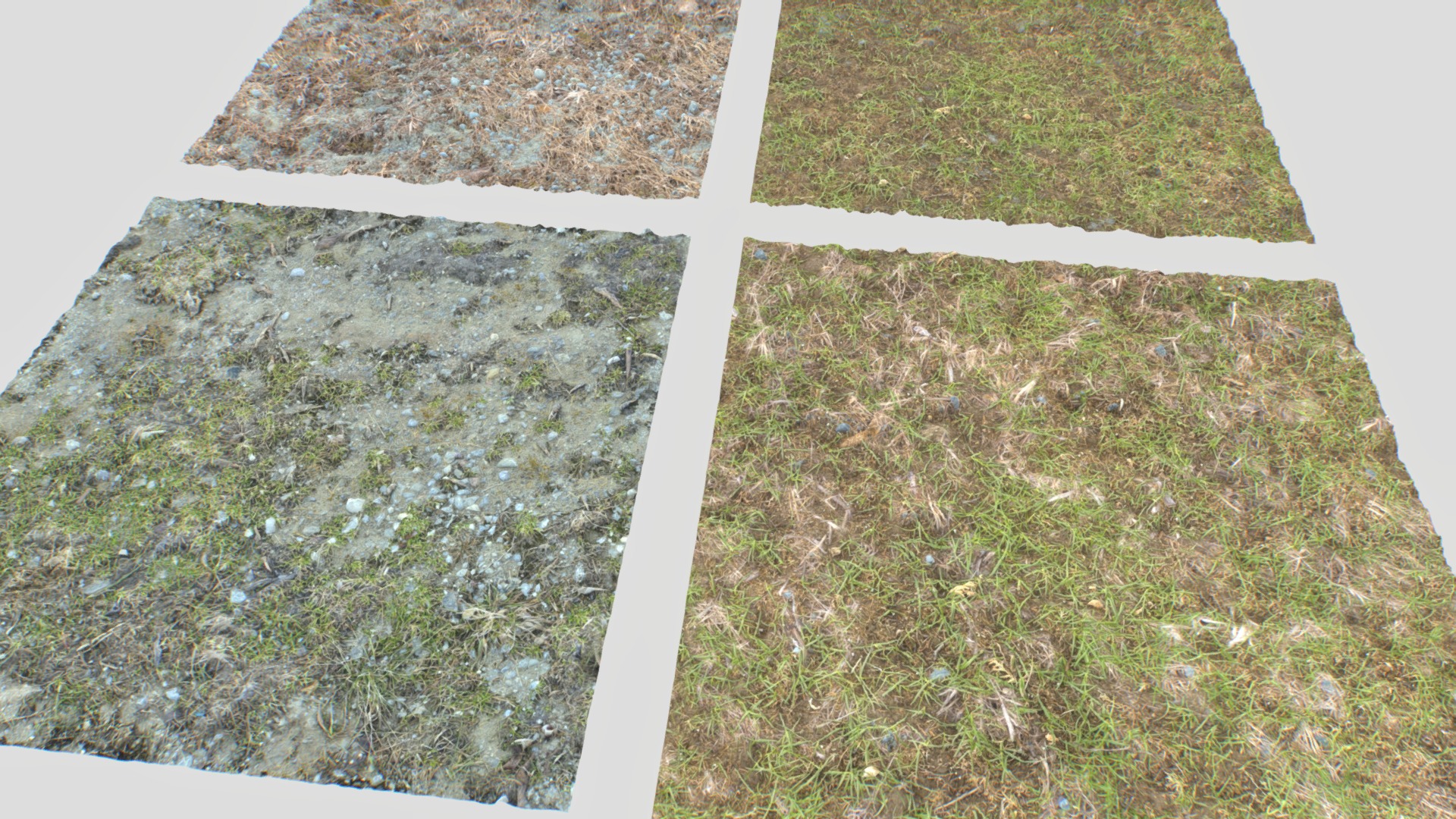 3D model Forest ground PBR Pack 8 Textures - This is a 3D model of the Forest ground PBR Pack 8 Textures. The 3D model is about a road with grass and a fence.