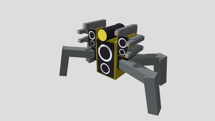 Speaker spider upgrade 3D Model