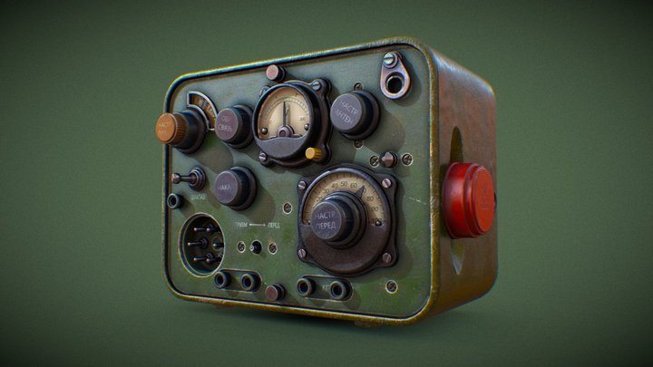 soviet radiostation "sever" 3D Model