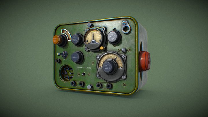 soviet radiostation 3D Model