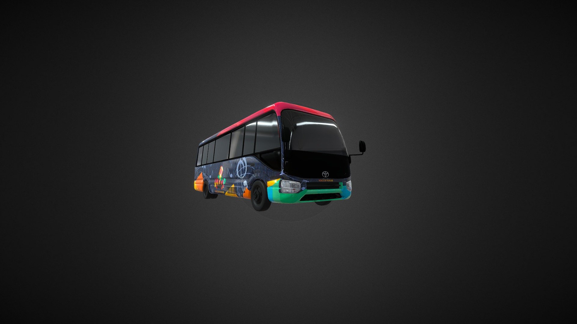 Toyota Coaster - Ayaz - 3D model by ayaz79 (@MuhammadAyazMahmood) [16de381]