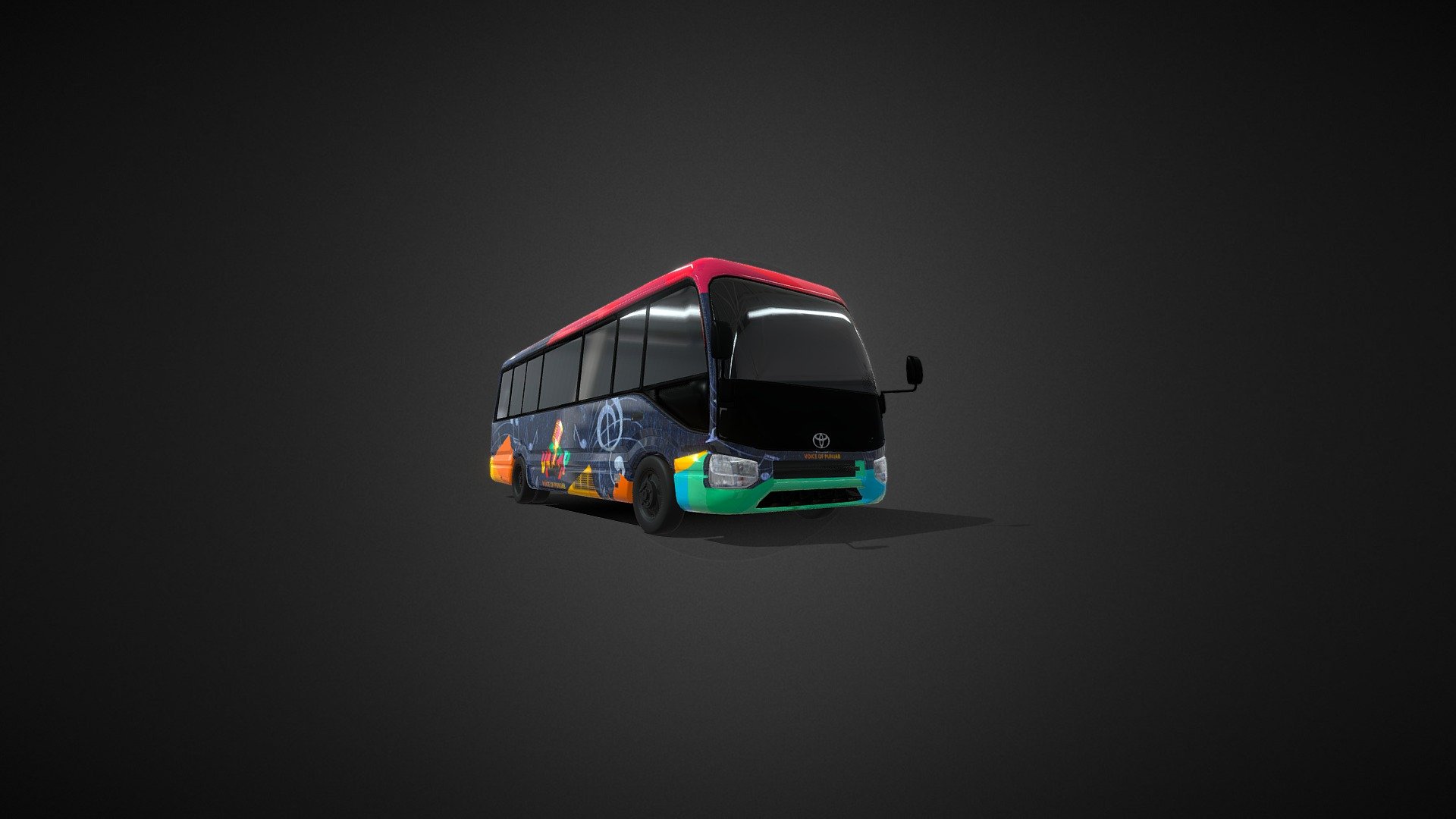Toyota Coaster - Ayaz — Sketchfab embed 3D viewer