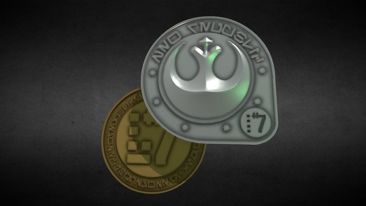 Republic Coins (mock-up) 3D Model