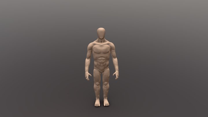 Simple male character 3D Model