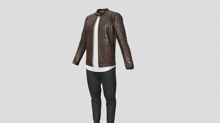 Men's Winter Outfit 3D Model