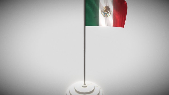 Mexico Flag 3D Model