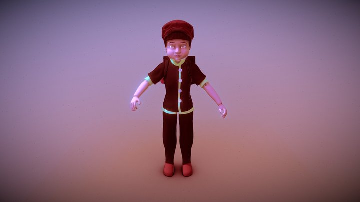 Free3DModel_BoyMechanicDolls_SquidGame_Stylised 3D Model