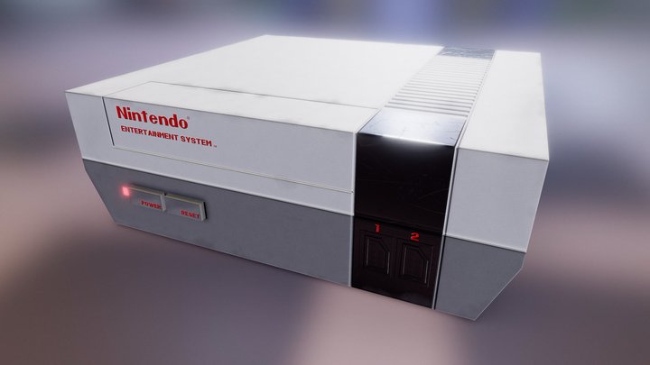 Nintendo NES Game Asset 3D Model