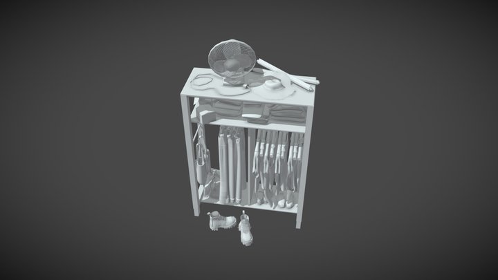 Teenager's Dressing 3D Model