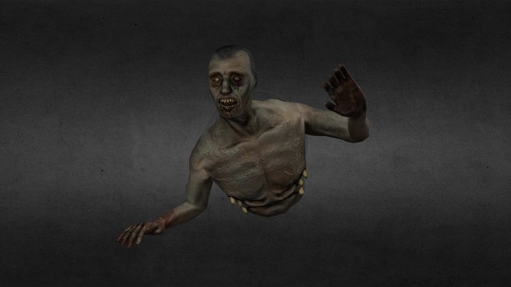 Crawling Zombie 3D Model