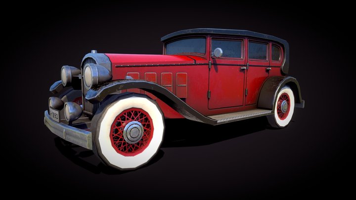 Old Classic Car - LowPoly Challenge 3D Model